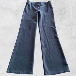 Betabrand Pants Medium Yoga Dress Bootcut Wide Leg Cropped Womens Black
